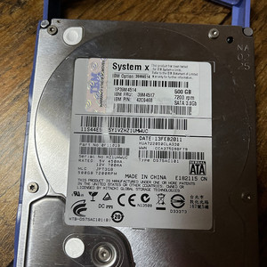 Ibm x서버 하드 39m4514 500gb 팝니다