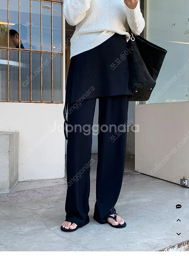 원로그 원트 썸머 젤리랩스커트&젤리팬츠 블랙팝니다--1