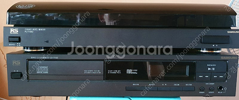 (교환원함)삼성 르네상스 턴테이블 과 cd플레이어.--0