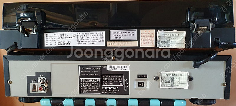 (교환원함)삼성 르네상스 턴테이블 과 cd플레이어.--5