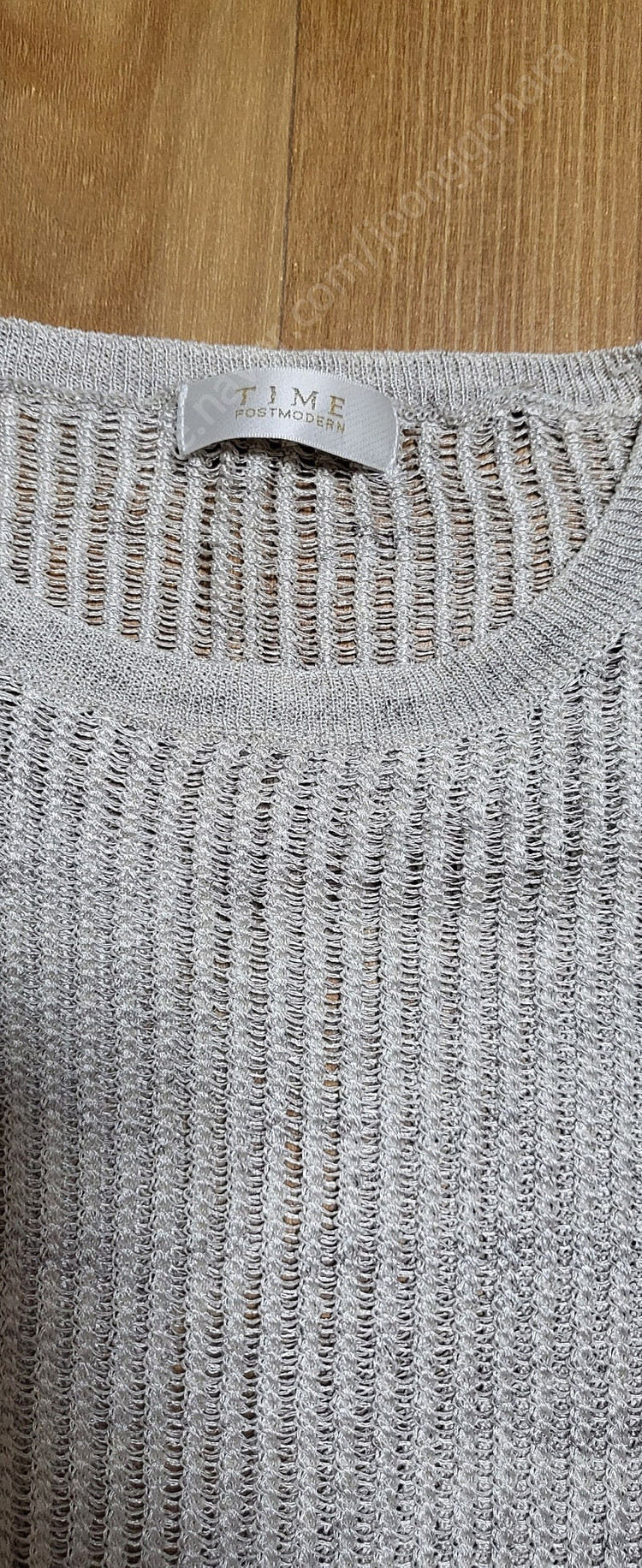 타임 그물 니트원피스 레이어드--1