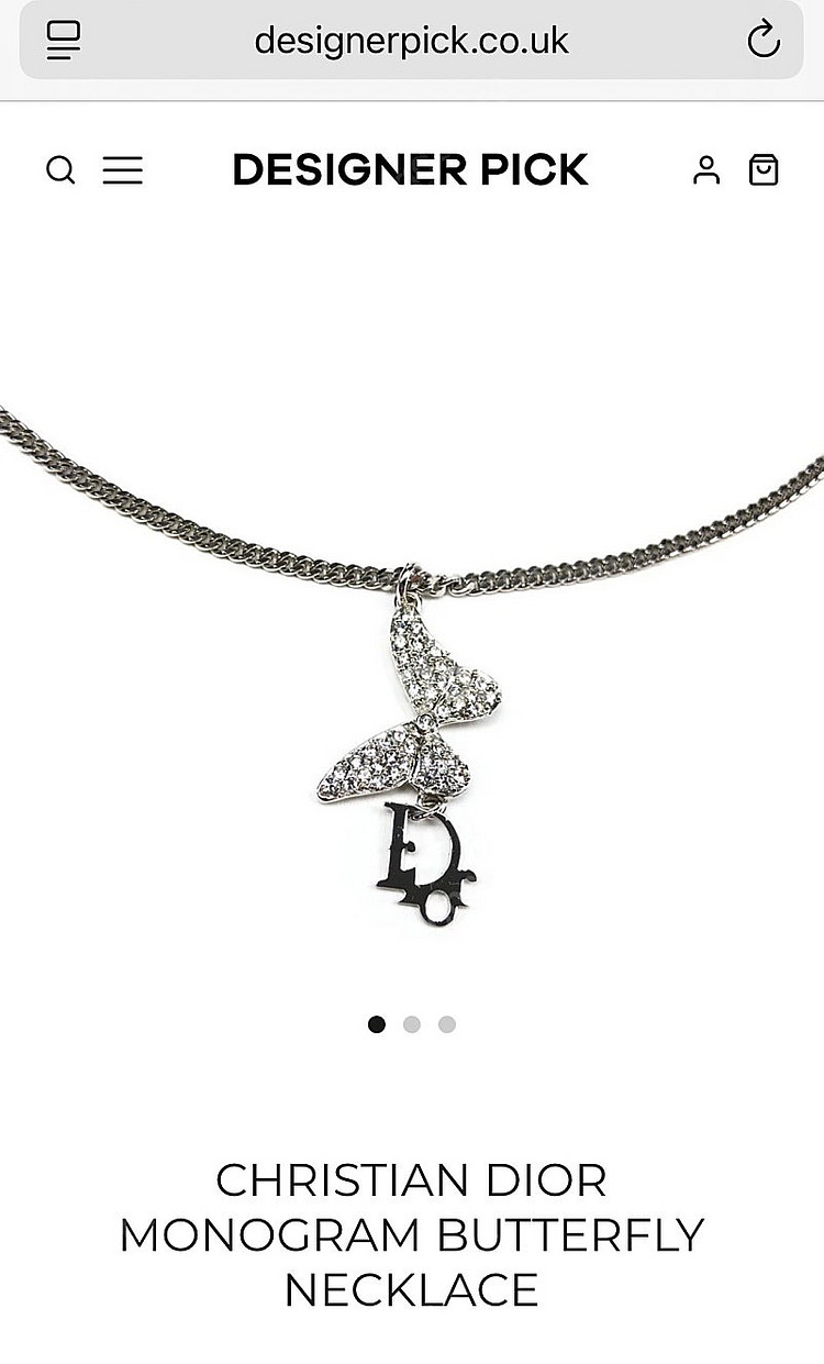 (할인) 빈티지 디올 목걸이 일본 빈티지샵--4