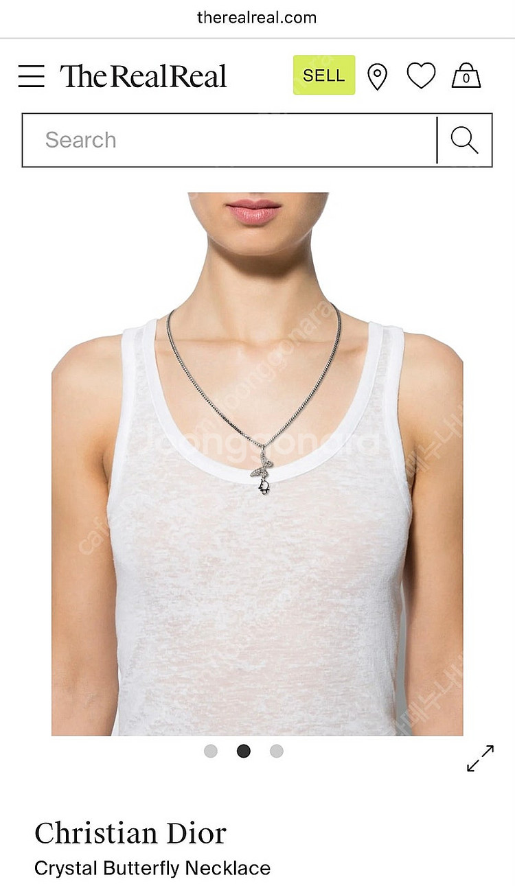 (할인) 빈티지 디올 목걸이 일본 빈티지샵--6