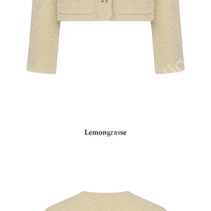 라메레이 Wool Boucle Crop Jacket 레몬그라스 S