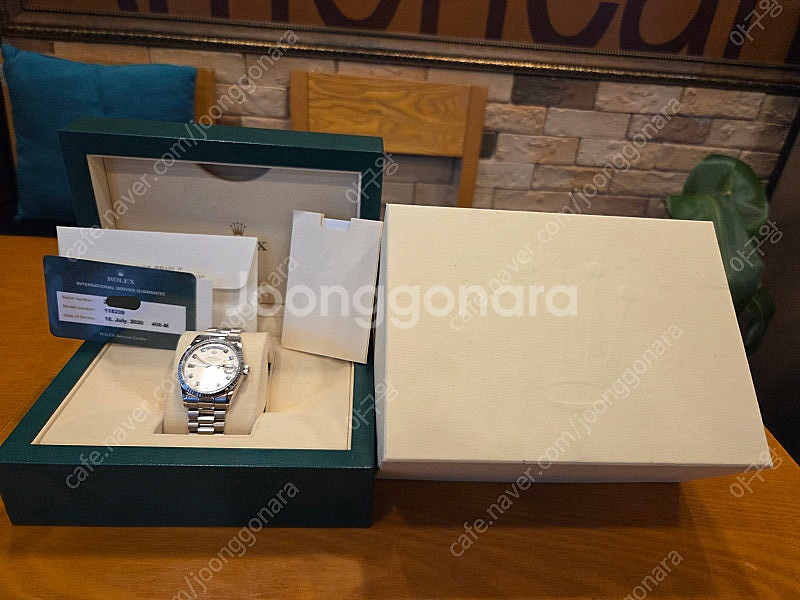 로렉스 데이데이트 118239화이트골드백금통36미리--0