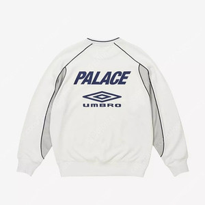 팔라스 엄브로 크루넥 화이트 L 새상품 팔브로 맨투맨 palace PALACE