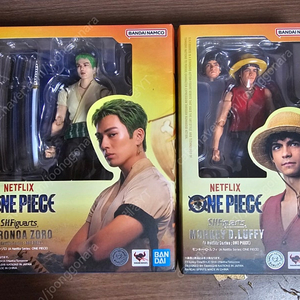 반다이 S.H.FIGUARTS (shf) 넷플릭스 원피스 실사판 루피, 조로 일괄 판매합니다!!!