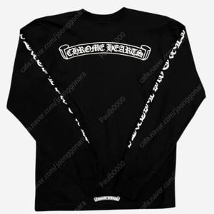 크롬하츠 스크롤 로고 긴팔 티셔츠 블랙 2XL