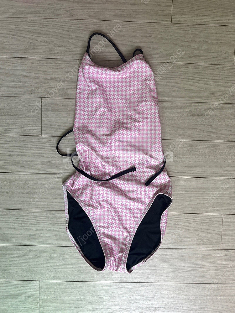 (재업) 움파 핑크 하운드투스 수영복 L--0