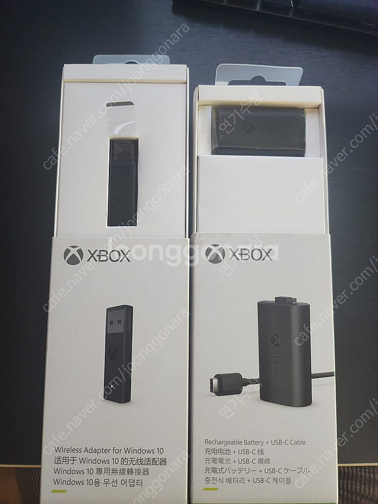 엑박 정품 동글이, 정품 배터리팩 팝니다--0