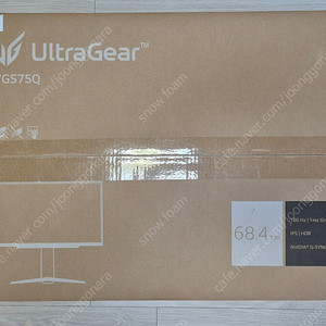 LG 울트라기어 27GS75Q, 27인치 게이밍 모니터, 미개봉 새제품