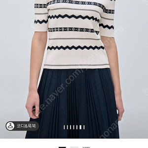 마인 25 신상 스캘럽 니트 탑