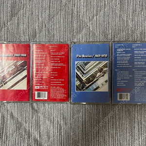(Beatles 신보 발매 기념 특별 할인!) [희귀] 비틀즈 1962-1966 RED & 1967-1970 BLUE 한국산 EMI 계몽사 카세트 테이프 cassette tape