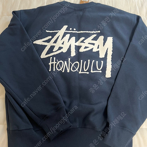 (택새상품/고급진네이비색) 스투시 호놀룰루 신상 네이비 맨투맨 S