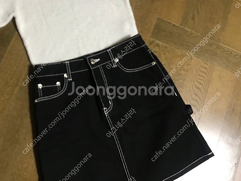 키르시 데님 스커트 1 size--1