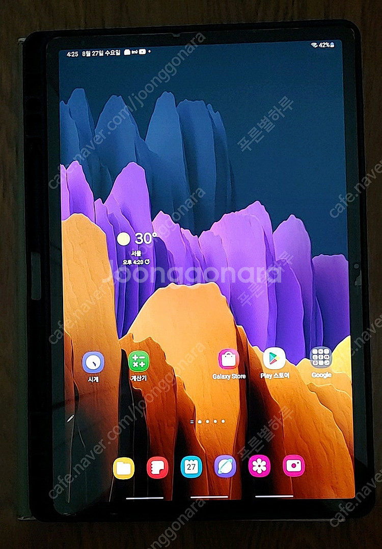 갤럭시탭 S7 플러스 lte 256기가 택포30만원--1