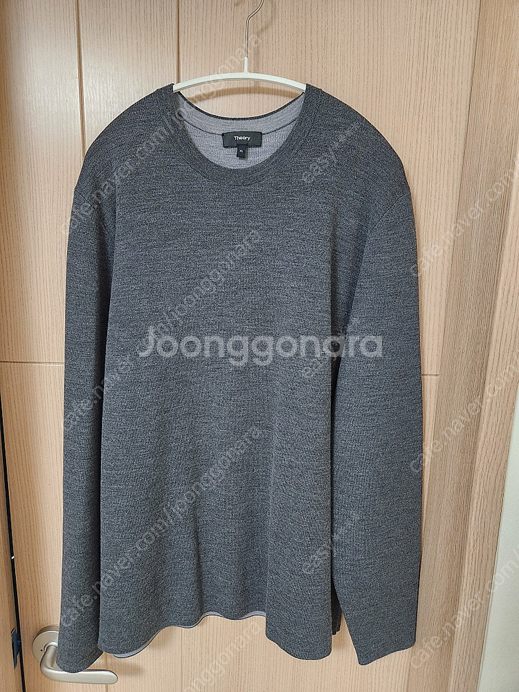 [XL]띠어리 21fw 더블페이스 니트 다크그레이/쿨그레이--0