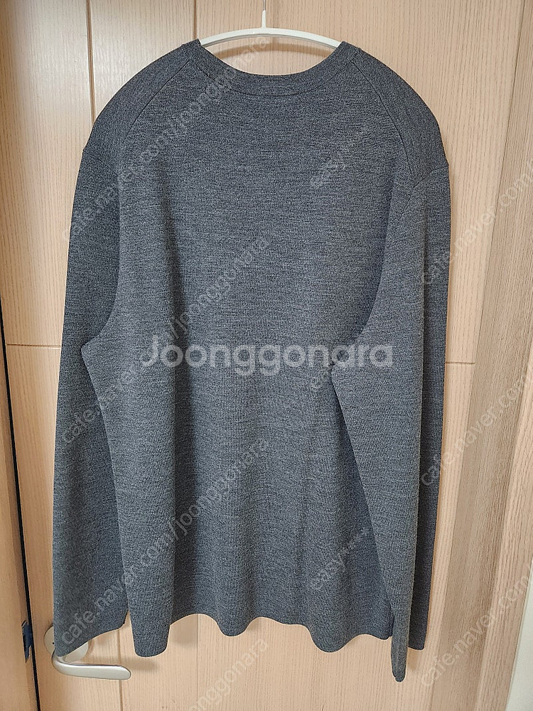 [XL]띠어리 21fw 더블페이스 니트 다크그레이/쿨그레이--1