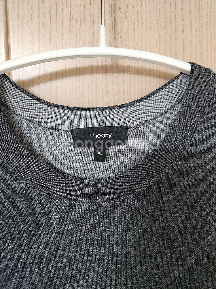 [XL]띠어리 21fw 더블페이스 니트 다크그레이/쿨그레이--2