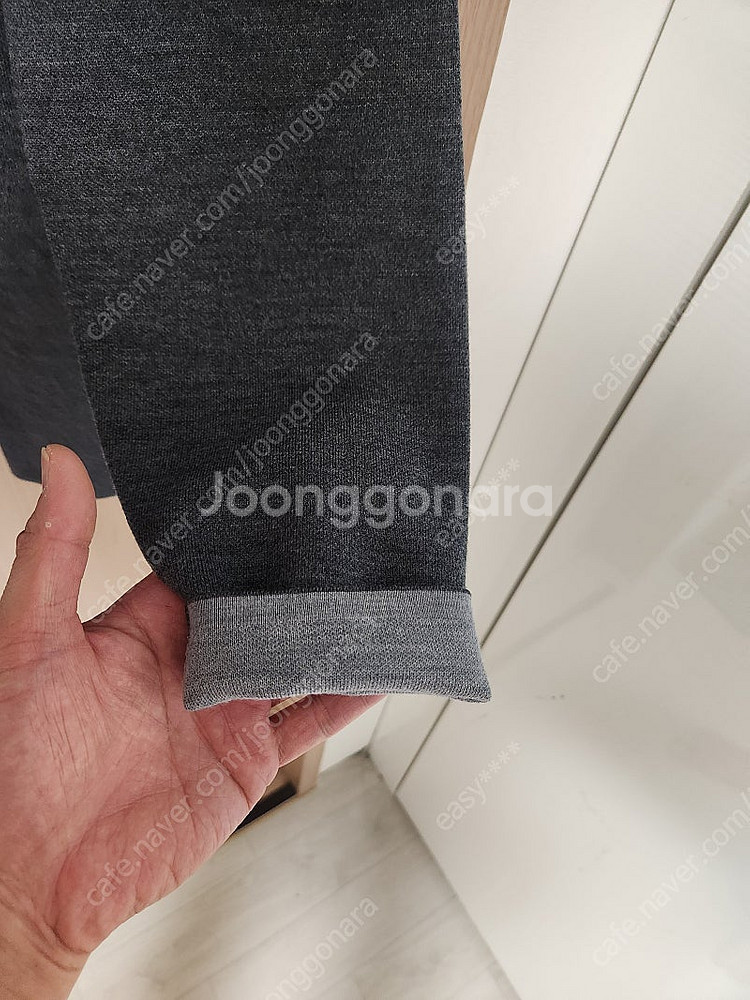 [XL]띠어리 21fw 더블페이스 니트 다크그레이/쿨그레이--3