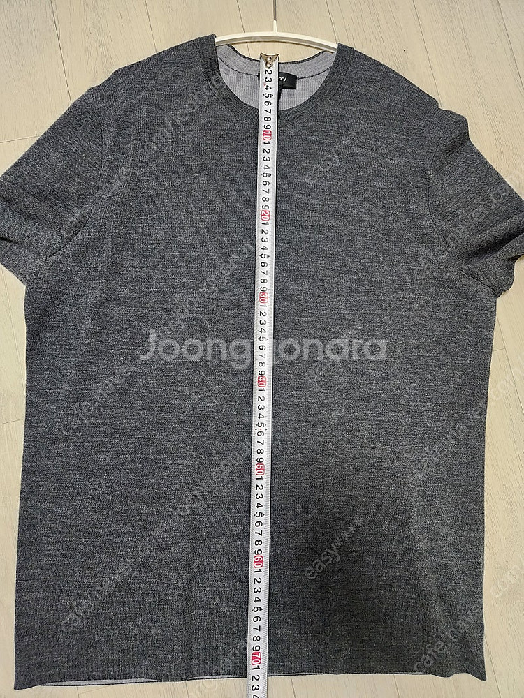 [XL]띠어리 21fw 더블페이스 니트 다크그레이/쿨그레이--7