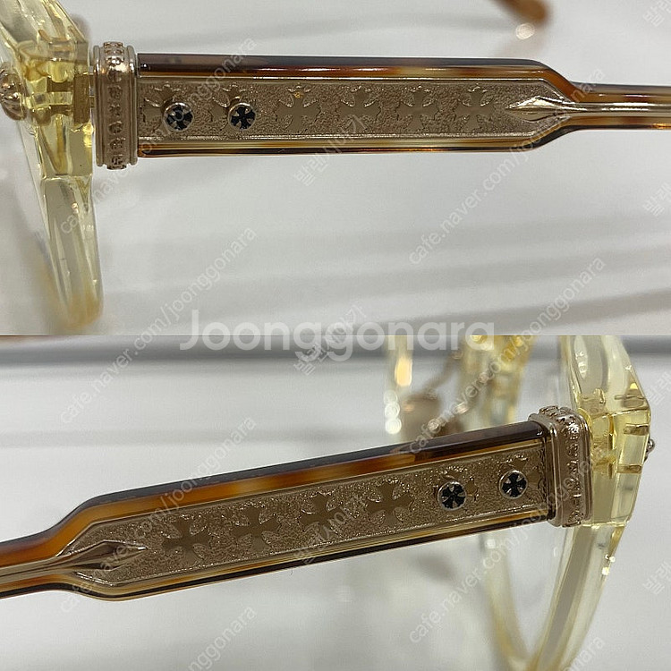 크롬하츠 딩가롱링롱 안경 [PA-HVT] 클리어 옐로우 톨토이즈--6