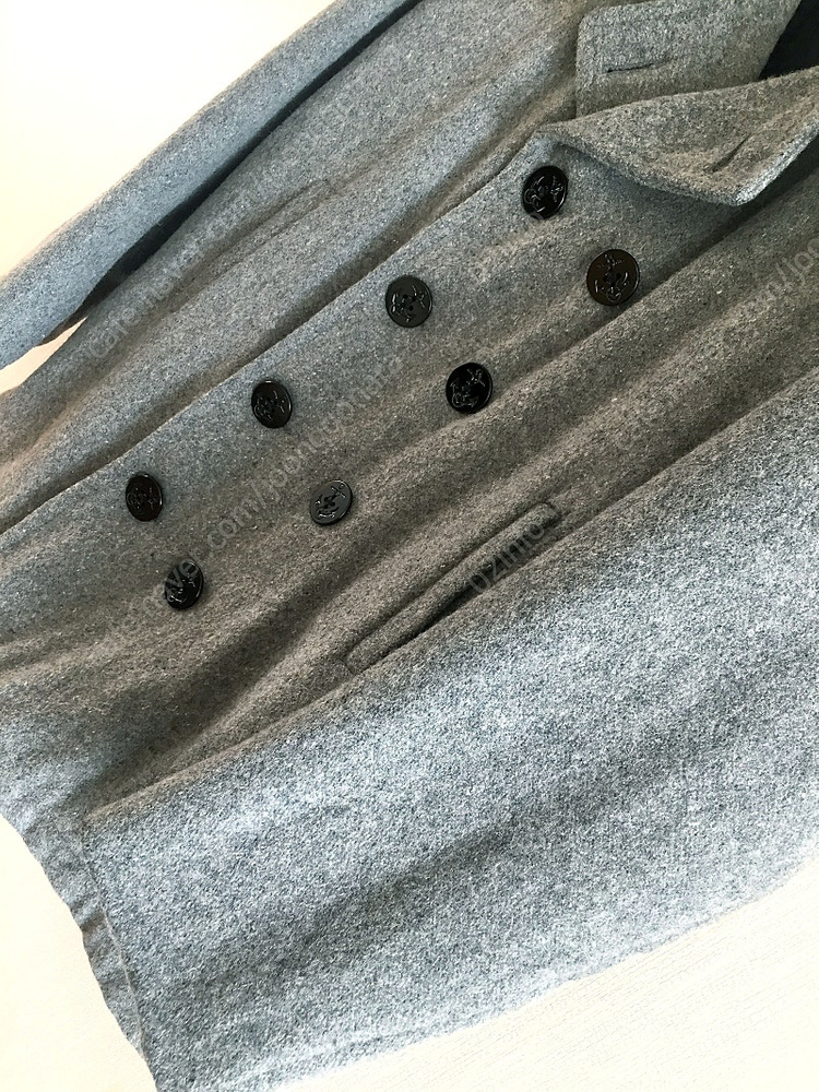 빈티지 미해군 오마주 멜란지 그레이 10버튼 울 피코트(Made in USA) [40](100~105) 이미지