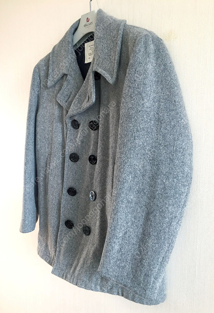 빈티지 미해군 오마주 멜란지 그레이 10버튼 울 피코트(Made in USA) [40](100~105) 이미지