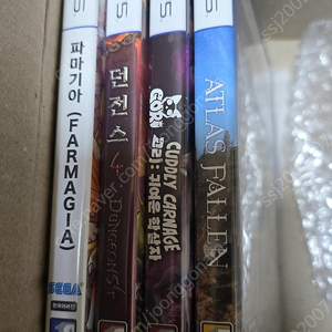 ps5 게임 팝니다 (파마기아/던전스4/고리/아틀라스 폴른)