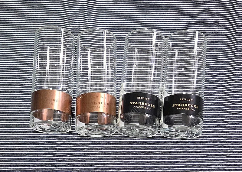 스타벅스 블랙 헤리티지 싱글월 글라스 새상품 팝니다--0