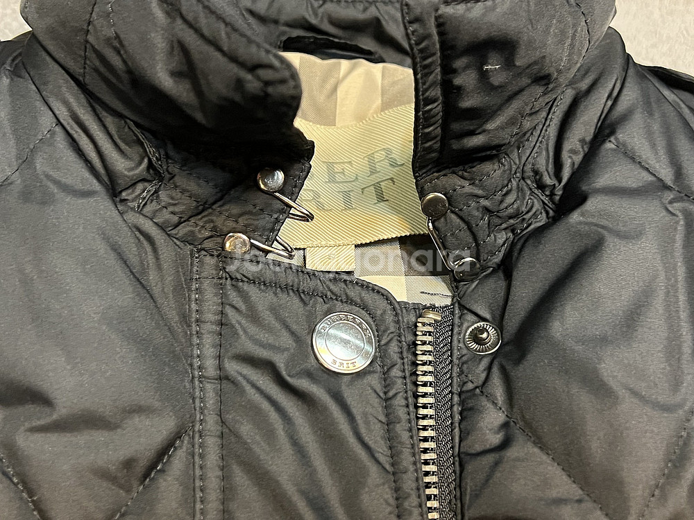 44/55 버버리 브릿 블랙 퀼팅 롱패딩--3