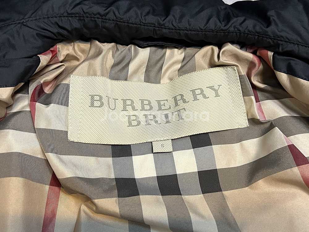 44/55 버버리 브릿 블랙 퀼팅 롱패딩--7