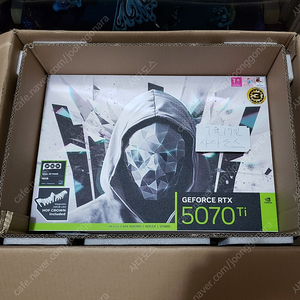 새제품 갤럭시 rtx 5070ti hof 화이트 팝니다