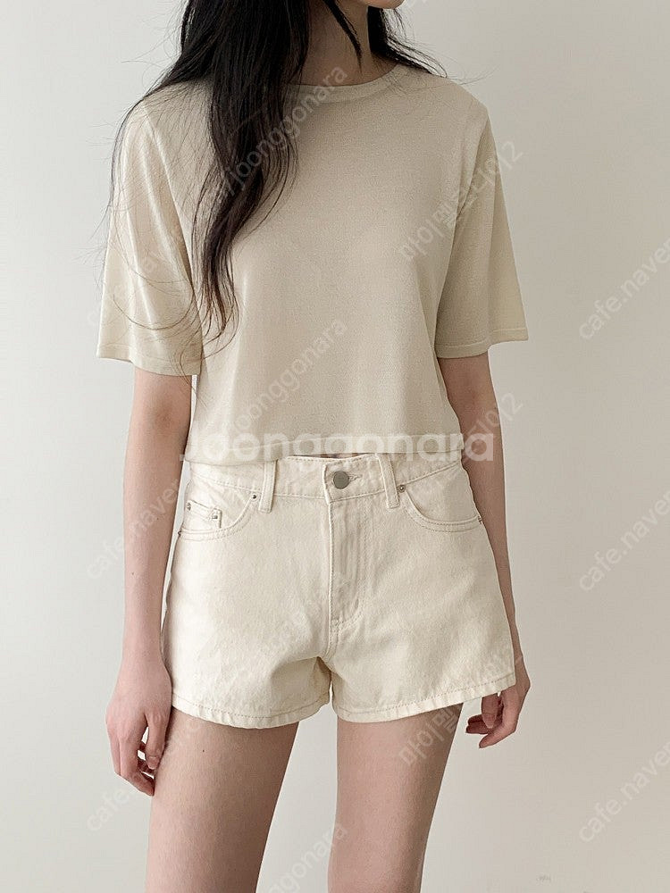 베지터블 콘크림 숏 데님(s)--1