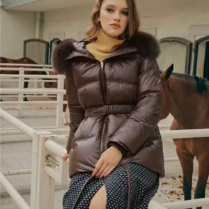 ST.JOHN 센죤 벨티드 폭스 구스 패딩 55 / 랑방 마인 오브제 타임 럭키슈에뜨 산드로 마쥬 오르 시에 시스템