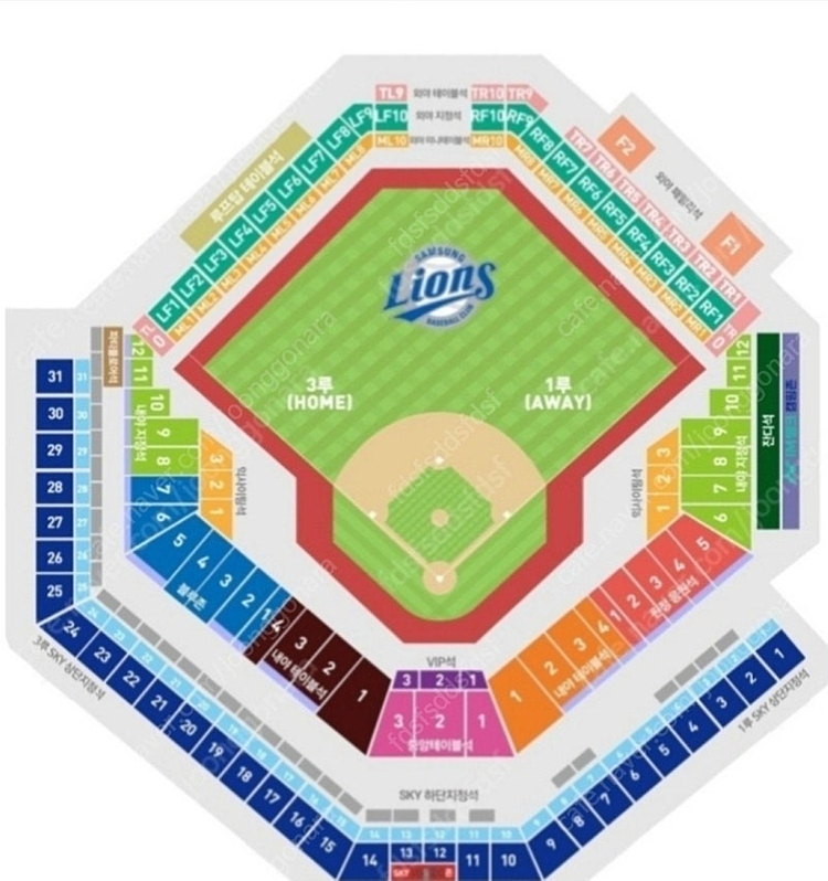 9월23일 9/23 삼성라이온즈 vs 두산베어스 블루존 중앙 3루 스카이 상단 하단 2연석/3연석/4연석/5연석/6...--0