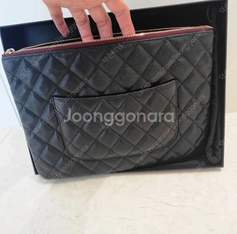 샤넬 뉴미듐 클러치--1