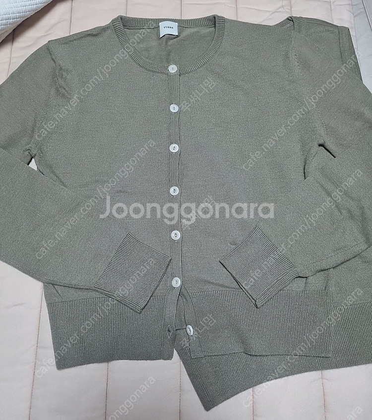 유에르 올리브가디건셋업--2