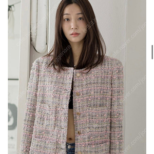 가격내림 베르데오시도 트위드자켓 m사이즈 샤벳
