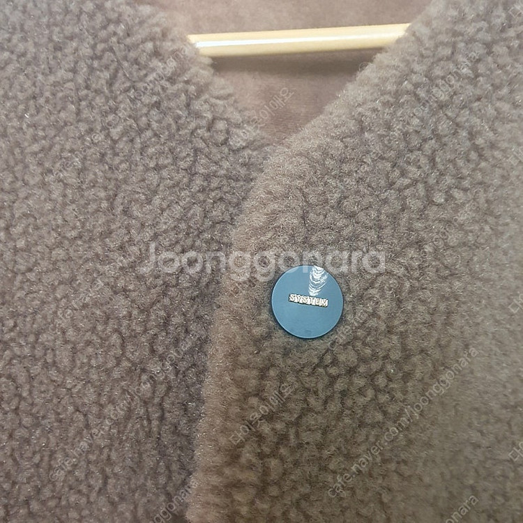 시스템 무스탕 양면코트 한섬--1