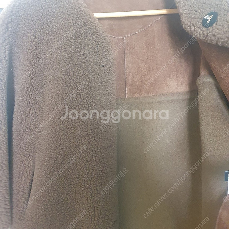 시스템 무스탕 양면코트 한섬--5