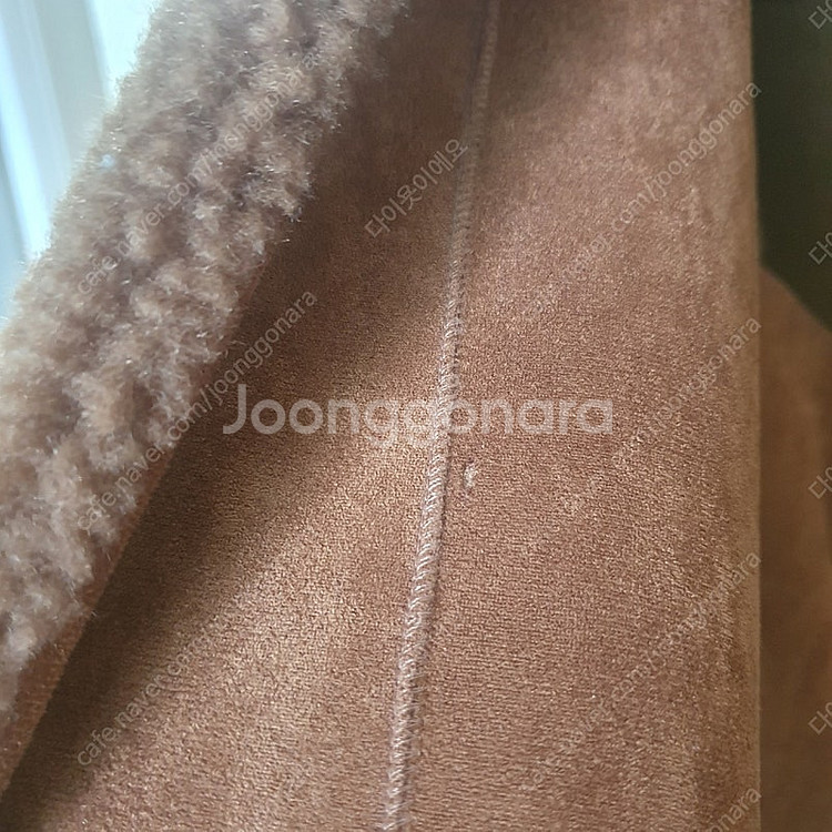 시스템 무스탕 양면코트 한섬--6