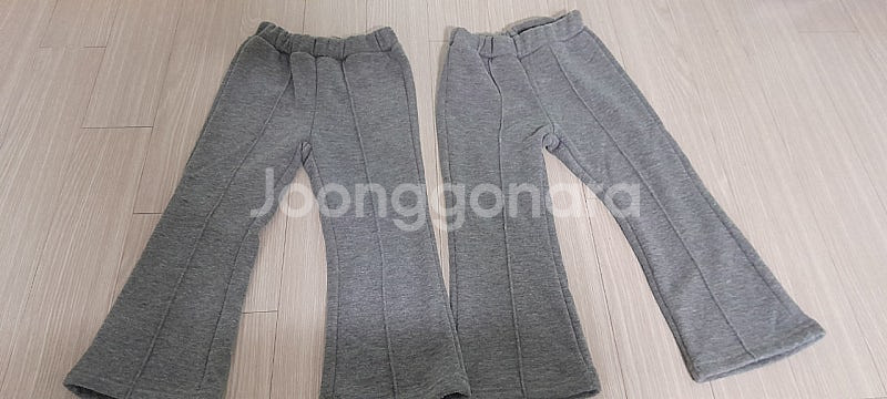 쌍둥이 여아 기모 바지4벌&티셔츠95~100--2