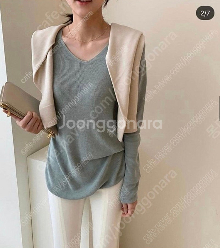 유메르 실크 브이넥 니트 소라, 유메르 니트--5