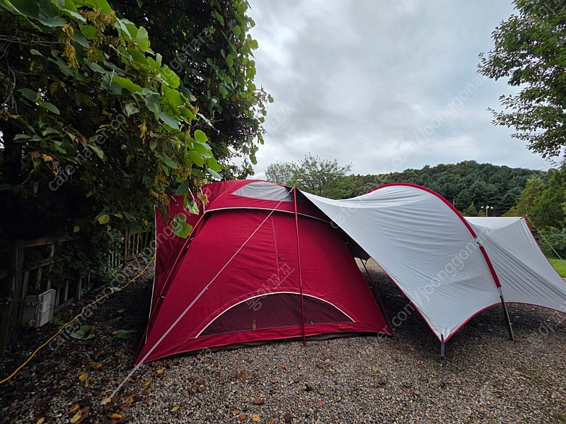 텐트, 타프, 매트 일괄 판매(안나한 330 버건디, 세컨드스텝 하비타프, 제백 에어매트 260, 팩가방) 이미지