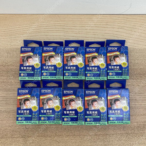 엡손 카드 사이즈 광택 사진용지 50매 * 5팩 판매합니다. PM-401 호환