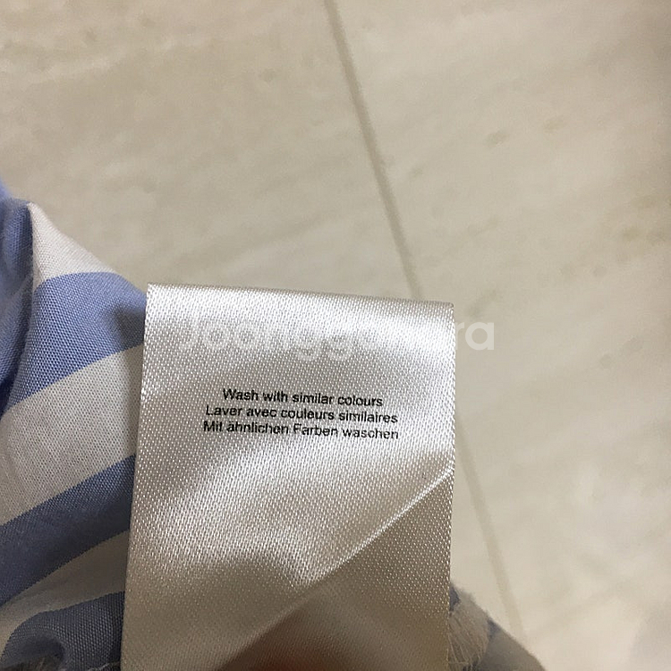 GANNI 가니 랩스타일 스트라이프 블라우스 55--5