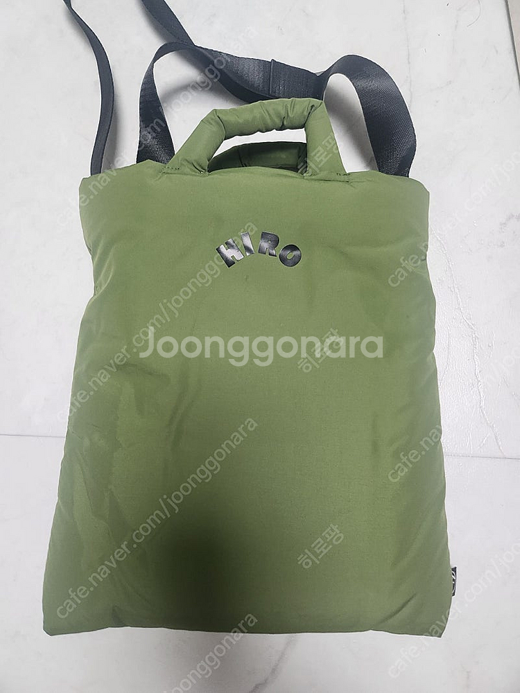 히로 패딩백 카키--0