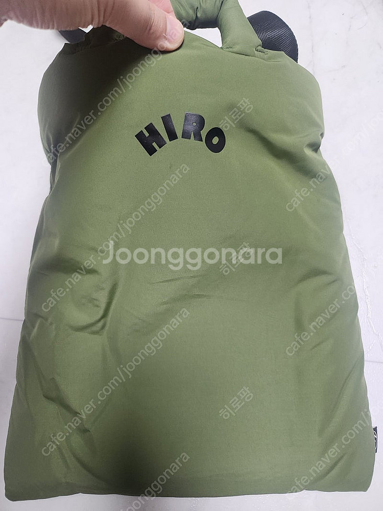 히로 패딩백 카키--1