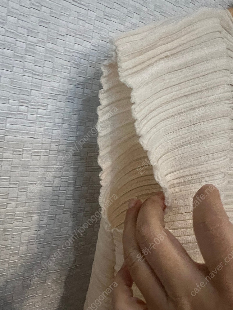 플리츠플리즈 쉬어 바운스 니트 캡 반팔탑 이미지